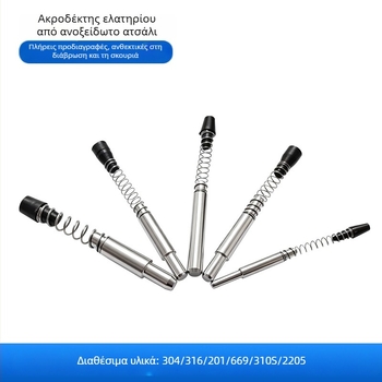 Ανοξείδωτο ατσάλι 304/316 – ελατηριωτό πιν για κουρτινοροής τοίχο και αλουμινένιο προφίλ – γυαλισμένη επιφάνεια, κατηγορία 8.8