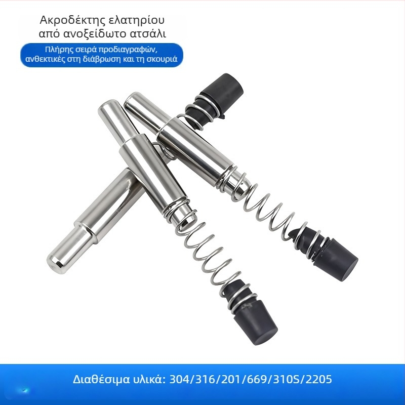 Ανοξείδωτο ατσάλι 304/316 – ελατηριωτό πιν για κουρτινοροής τοίχο και αλουμινένιο προφίλ – γυαλισμένη επιφάνεια, κατηγορία 8.8