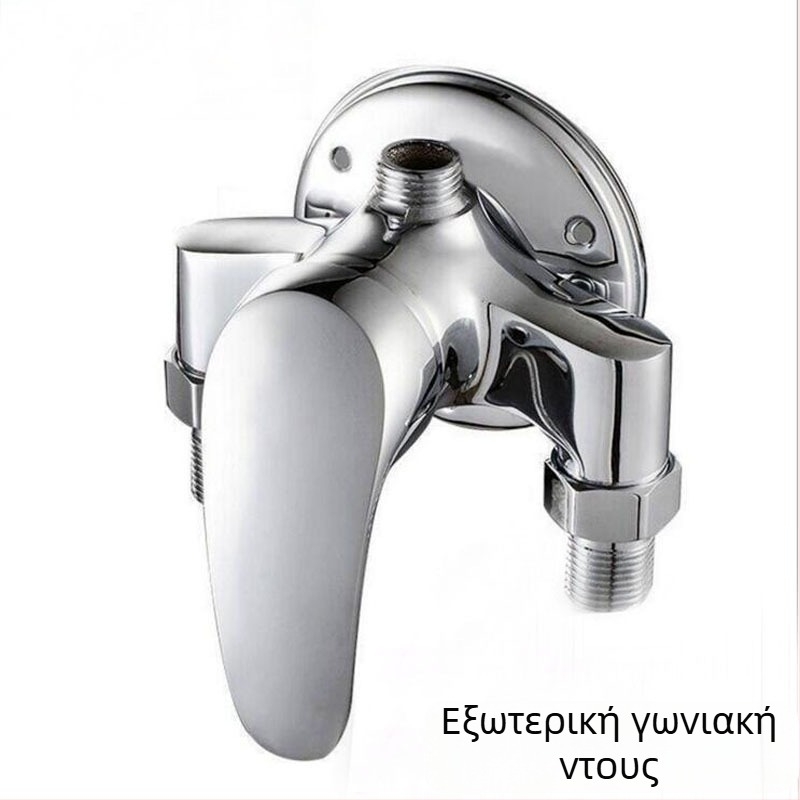 Τριγωνικός ντους μίξερ, επιφανειακή εγκατάσταση ανάμειξης, επιφανειακή εγκατάσταση ντους, βρύση ντους, πίεση λειτουργίας 0.8