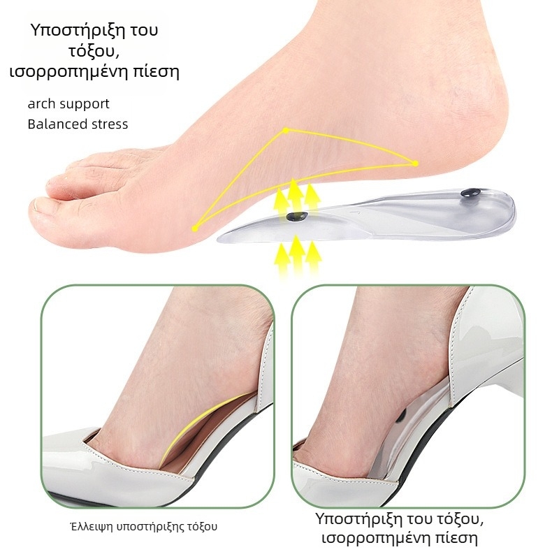 Ορθοπαιδικός πάτος για επίπεδο τόξο, με επτά σημεία στήριξης, συμβατός με sneakers, σανδάλια και καθημερινά υποδήματα
