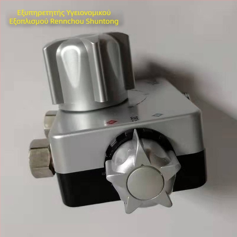 Θερμοστατικός βαλβίδας τροφοδοσίας νερού με κύβο σώματος – ηλιακή ανάμικτη βαλβίδα, μοντέρνο στυλ (Μοντέλο: Water feeding thermostatic valve; Μάρκα: Dimensional Water Margin; Στυλ: Modern simplicity)