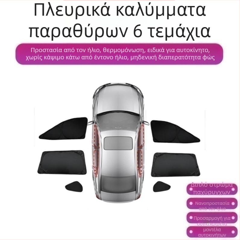 Κουρτίνα ηλιοπροστασίας αυτοκινήτου για R7 – πλήρης κάλυψη, ιδιωτικότητα και θερμομόνωση, εγκατάσταση με snap-in, κατάλληλη για εμπρόσθια, πίσω και οροφής παράθυρα.