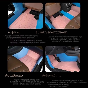 Δερμάτινες πατάκια δαπέδου αυτοκινήτου για ειδικό αυτοκίνητο από Da Sheng, προσαρμοζόμενα, επιλογές Leather Foot Mat, Silk Loop Foot Mat, Lawn Foot Mat