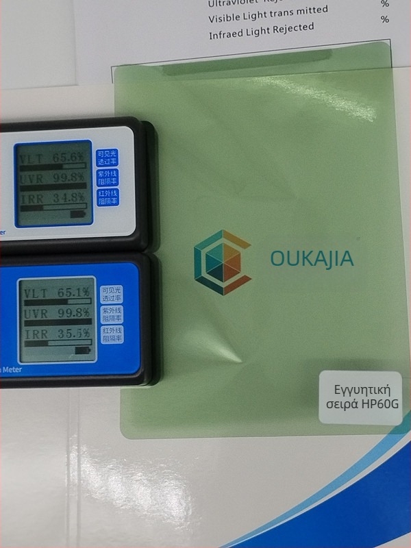 Φιλμ παραθύρων αυτοκινήτου με προστασία από έκρηξη και θερμομόνωση – UV προστασία 99%, διαπερατότητα φωτός 65%, θερμική απομόνωση 34%, πάχος 2 mil, κόλλα σε υδατική βάση, κατάλληλο για όλο το αυτοκίνητο