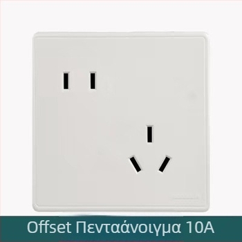 X4 σειρά αυτό-κλειδόμενη πρίζα τοίχου με USB και διακόπτη, πέντε θύρες, 220V, 10A, επαφή από κασσίτερο-φώσφορο μπρούνζο, 100.000 κύκλοι