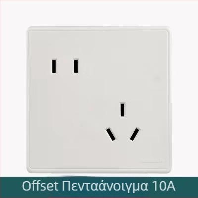 X4 σειρά αυτό-κλειδόμενη πρίζα τοίχου με USB και διακόπτη, πέντε θύρες, 220V, 10A, επαφή από κασσίτερο-φώσφορο μπρούνζο, 100.000 κύκλοι