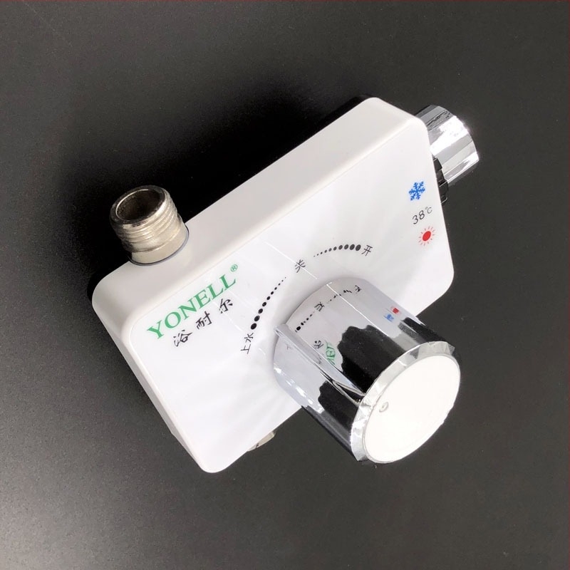 Επιφανειακά τοποθετούμενη ηλιακή θερμοστατική βαλβίδα ανάμιξης για ντους, Yonell, 0.6 MPa, 1–99°C