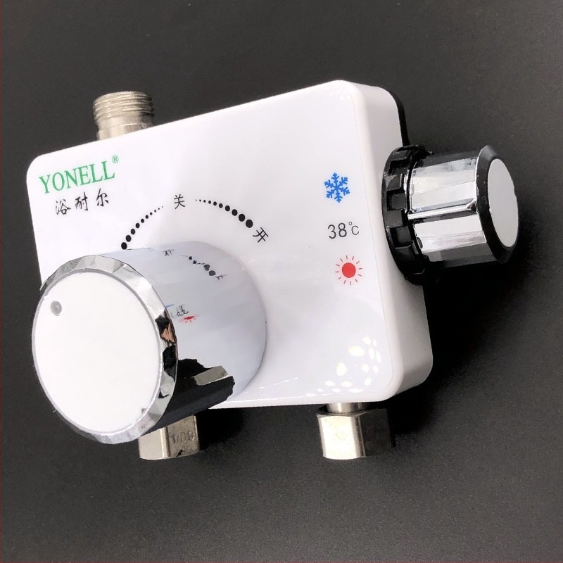 Επιφανειακά τοποθετούμενη ηλιακή θερμοστατική βαλβίδα ανάμιξης για ντους, Yonell, 0.6 MPa, 1–99°C