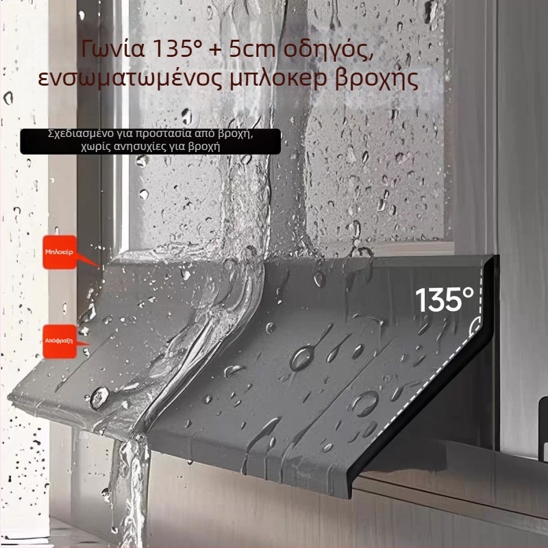 Στεγανοποιητικό φράγμα παραθύρου για κενά, προστασία από βροχή σε εξωτερικά παράθυρα, αποτροπή ανάστροφης ροής νερού