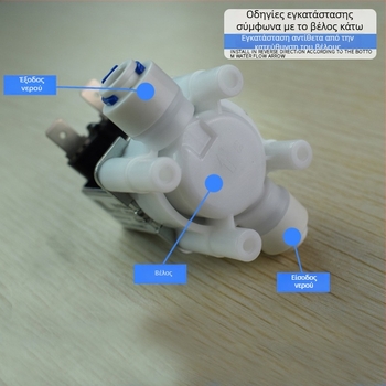 Βαλβίδα σωληνοειδής για καθαριστή νερού, μοντέλο 12V είσοδος νερού, χωρητικότητα 100, μάρκα Qinyongquan, λειτουργία: σύνδεση