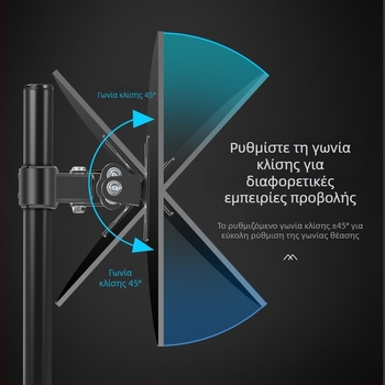 Διατρημένο τοίχο-στήριγμα οθόνης, χωρίς τρύπες, καθολικό, ρυθμιζόμενο πάνω-κάτω, από χάλυβα ψυχρής κύλισης, μοντέλο XC05, τύπος ανύψωσης, απόσταση οπών 50x50/75x75/100x100 mm