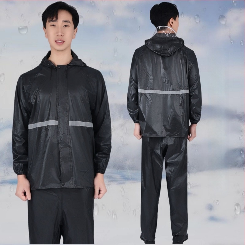 Επαγγελματικό διαιρεμένο αδιάβροχο πανωφόρι πόντσο, ύφασμα Οξφόρντ, πάχος 0,1 mm, PVC αδιάβροχο στρώμα, δυνατότητα εκτύπωσης λογότυπου