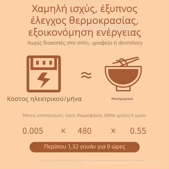 Θερμαντήρας ποδιών από μασίφ ξύλο, μηχανική λειτουργία, 220V, 300W, ρύθμιση με περιστροφικό διακόπτη