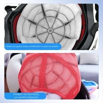 Κεφαλική ψύξη σε σχήμα καπέλου, TPU ύφασμα, PCM πλήρωση, βάρος 100, ψύξη και πρόληψη θερμοπληξίας