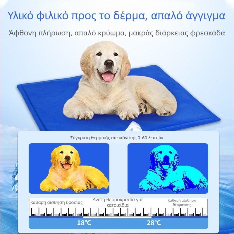 Kai Yan Πατάκι Ψύξης για Γάτες — Φορητό, για όλες τις εποχές, Αδιάβροχο PP Υπόστρωμα για Εσωτερική και Εξωτερική Χρήση