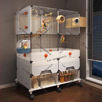 Κλουβί παπαγάλου, μεταλλική κατασκευή, ανθεκτικό στις πιτσιλιές, για πουλιά, πολυτελής σχεδιασμός σε στυλ βίλας