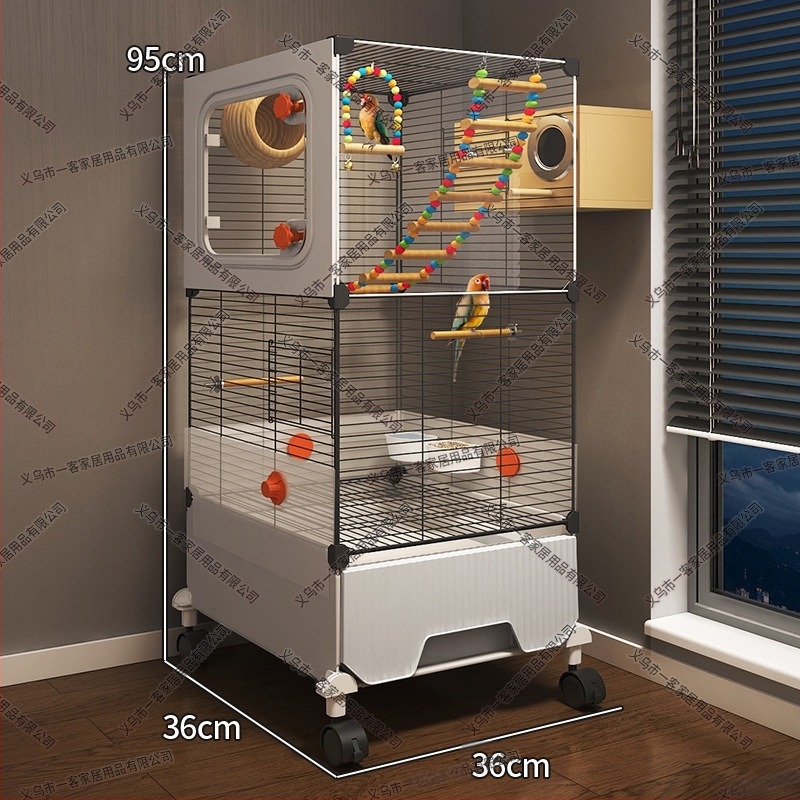 Κλουβί παπαγάλου, μεταλλική κατασκευή, ανθεκτικό στις πιτσιλιές, για πουλιά, πολυτελής σχεδιασμός σε στυλ βίλας