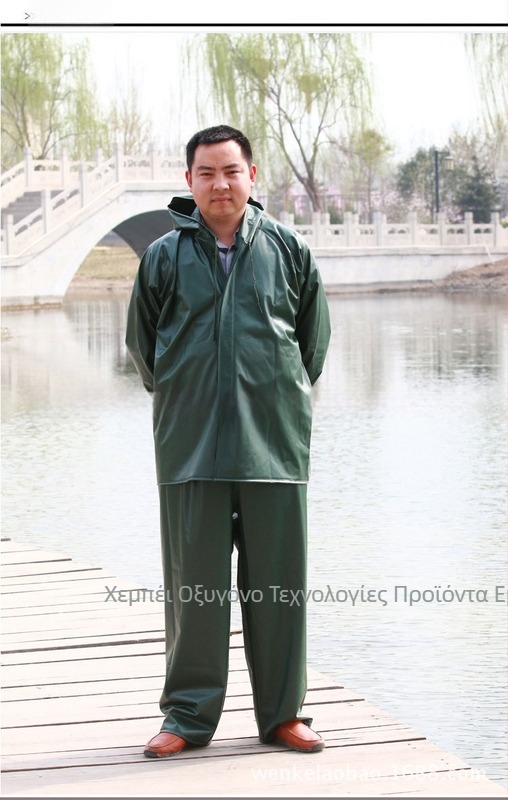 Διαχωριζόμενος αδιάβροχος από PVC ύφασμα, στρώση αδιάβροχου με κόλλα PVC, κατάλληλο για ενήλικες, δυνατότητα προσαρμογής (εκτύπωση λογότυπου)