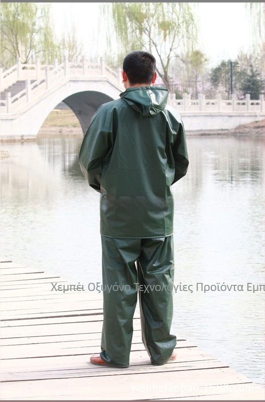 Διαχωριζόμενος αδιάβροχος από PVC ύφασμα, στρώση αδιάβροχου με κόλλα PVC, κατάλληλο για ενήλικες, δυνατότητα προσαρμογής (εκτύπωση λογότυπου)