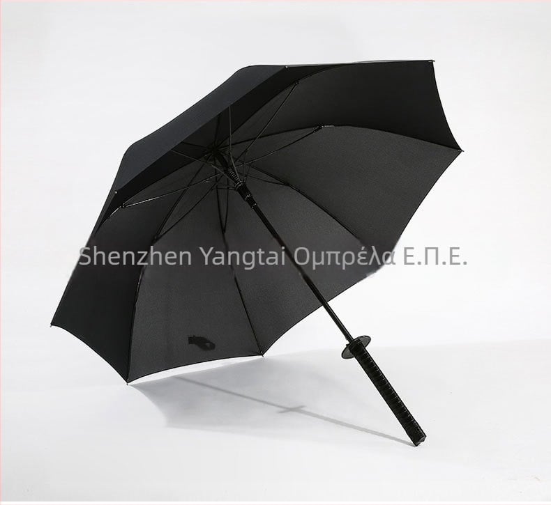 Ομπρέλα με μακριά λαβή, 8 ινώδεις ράβδες, αυτόματο άνοιγμα, κάλυμμα από πολυεστέρα 190T, πλαστικό χερούλι