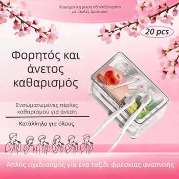 Οδοντόβουρτσα μιας χρήσης, μίνι για ταξίδι, για ενήλικες, συσκευασία 20 τεμαχίων