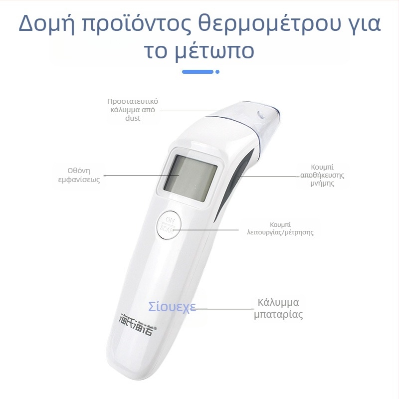 Μετωπικός υπέρυθρος θερμόμετρο HS-9802D, φορητός, για παιδιά και βρέφη, γρήγορο και ακριβές