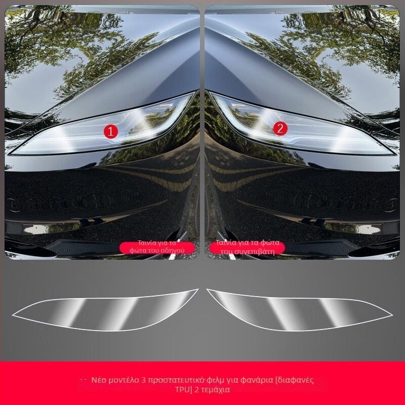 TPU φιλμ προστασίας κεντρικής κολώνας για το Tesla Model 3 – προστασία από γρατσουνιές για τα κουμπιά του τιμονιού, το κουμπί της πόρτας, τον κεντρικό έλεγχο και το πάνελ διακοπτών παραθύρων