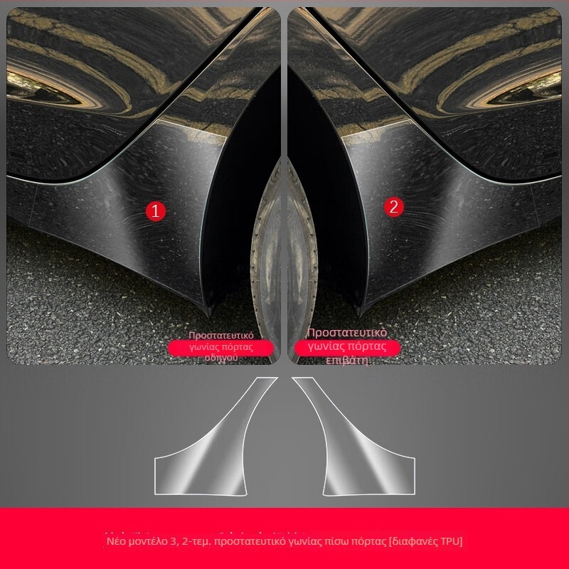 TPU φιλμ προστασίας κεντρικής κολώνας για το Tesla Model 3 – προστασία από γρατσουνιές για τα κουμπιά του τιμονιού, το κουμπί της πόρτας, τον κεντρικό έλεγχο και το πάνελ διακοπτών παραθύρων