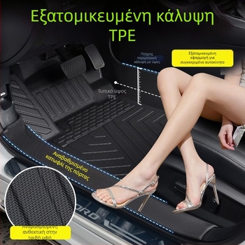 Xpeng P7, G6, G7, G9 και Mona+M03 TPE πατάκια αυτοκινήτου με πλήρη κάλυψη, για πενταθέσιο, προσαρμοσμένα, χωρίς λογότυπο