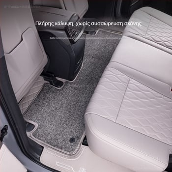 Πατάκια δαπέδου αυτοκινήτου BYD Tang DMI 7-θέσεων υβριδικού EV, περιμετρικά επάνω χαλί, με εκτυπωμένο λογότυπο, χωρίς παραμετροποίηση
