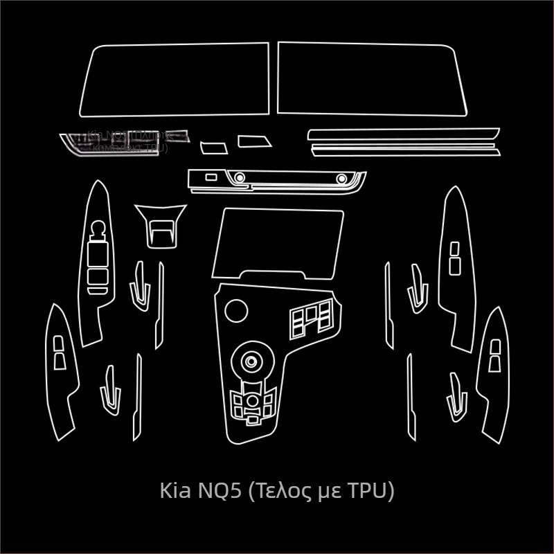 Προστατευτικό φιλμ εσωτερικού για οθόνη πλοήγησης και κεντρική κονσόλα - PET, αντοχή σε υψηλές και χαμηλές θερμοκρασίες, θέση κεντρικού ελέγχου, γενικής χρήσης