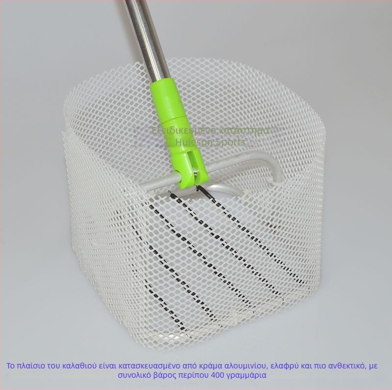 Αναδιπλούμενος εκτοξευτής και συλλέκτης μπάλων για επιτραπέζιο τένις, φορητός κάδος με μπάλες — νάιλον και κράμα αλουμινίου, 0,44 kg, κατάλληλο για τένις και μπάντμιντον