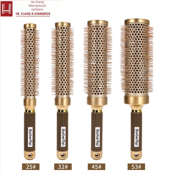 Χτένα για μπούκλες, πλαστική κατασκευή, στρογγυλό σχήμα, πάχος 10, βάρος 100 g, δυνατότητα προσαρμογής