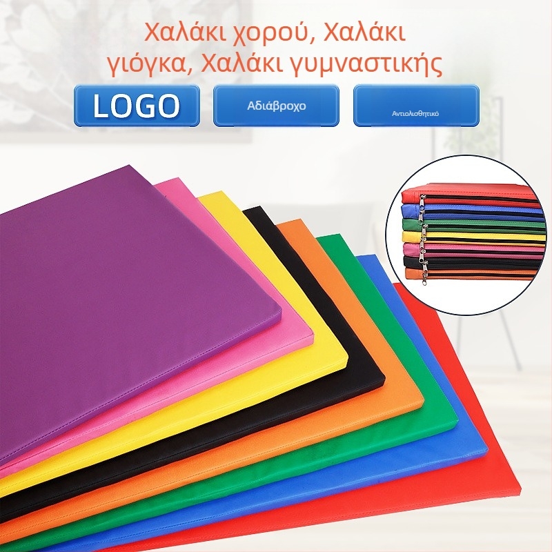 Διπλό στρώμα γιόγκα για οικιακές προπονήσεις, παχύτερο και φαρδύτερο, 1 μ × 0,60 μ × 3 εκ, κατάλληλο για ασκήσεις κοιλιάς και σκοινάκι.