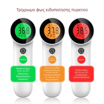 JM-01801 Φορητός μετωπικός υπέρυθρος θερμόμετρο – ιατρικό θερμόμετρο για μέτρηση της θερμοκρασίας του ανθρώπινου σώματος, με ξηρή μπαταρία