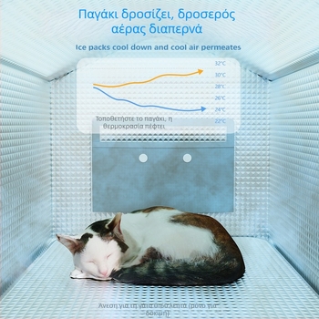 Φωλιά γάτας – αναπνεύσιμο ύφασμα, για καλοκαίρι και άνοιξη, εσωτερική χρήση, διαθέσιμη προσαρμογή