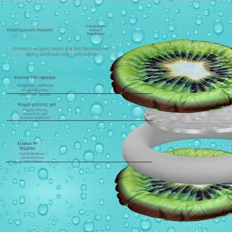 Μαξιλάρι ψύξης για γάτες το καλοκαίρι – ύφασμα, πάτος ψύξης, κατασκευασμένο στο Jiangsu