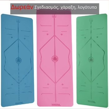 Μάτ γιόγκα από PU υλικό, 5 mm πάχος, βάρος 3500 g, προσαρμοσμένη επεξεργασία
