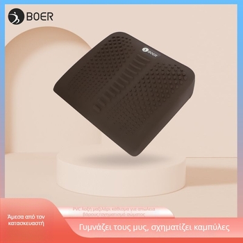 Μάτ γιόγκα από PVC, 7 cm πάχος, ριγέ σχέδιο, καμπύλη διάταση για μασάζ και πρόσφυση