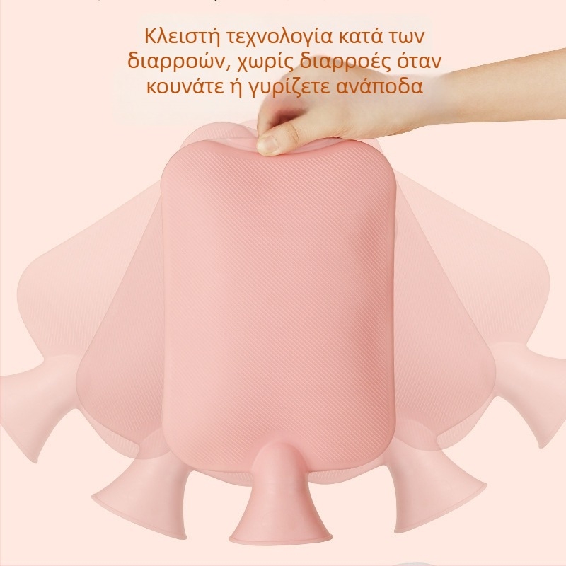 Μπουκάλι ζεστού νερού από PVC υψηλής πυκνότητας, θέρμανση με έγχυση νερού, για χέρια, πόδια και κοιλιά, βάρος 180 g