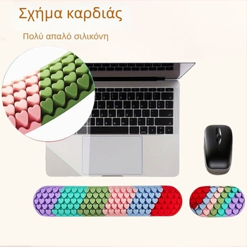Σιλικονούχο μαξιλαράκι καρπού για πληκτρολόγιο – διπλής όψης, αδιάβροχο, αντιολισθητικό, 280 g