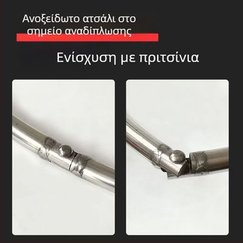 Αναδιπλούμενο δαχτυλίδι κεφαλής δικτύου από ανοξείδωτο χάλυβα, κυκλικό ενσωματωμένο σχέδιο δίπλωσης