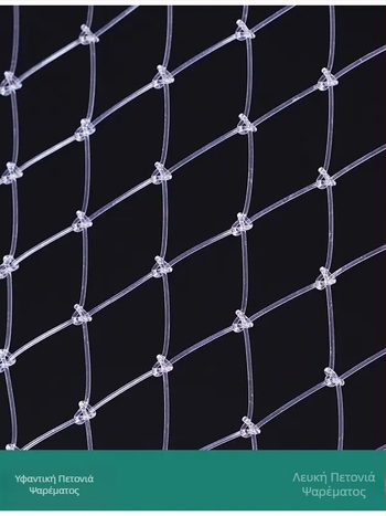 Διαφανής διχτυωτή τσάντα για γραμμή αλιείας, υφασμένη κατασκευή από νάιλον, αντι-μπλέξιμο