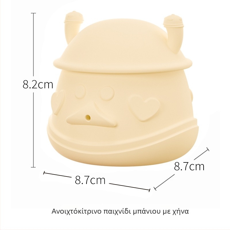 Σετ παιχνιδιών μπάνιου από σιλικόνη, μασήσιμα για βρέφη και νήπια – παιχνίδια νερού για ανάπτυξη συντονισμού ματιού-χεριού