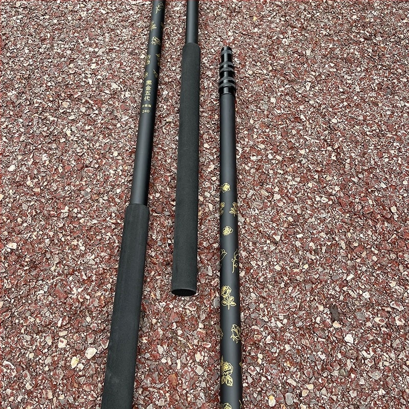 Καρβονική ράβδος για δίχτυα αλιείας με αφρώδες χερούλι, τηλεσκοπική, 2–3 τμήματα