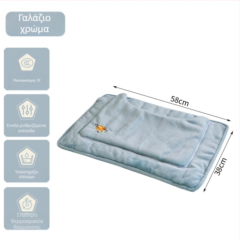 Θερμαντικό μαξιλαράκι ποδιών με τηλεχειριστήριο – USB τροφοδοσία, 220V, 40W, σύνδεση σε πρίζα