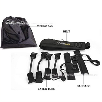 Σετ εκγύμνασης ποδιών luting με ελαστικό σκοινί και ιμάντα αντίστασης για βαθιά καθίσματα και δυναμική κίνηση