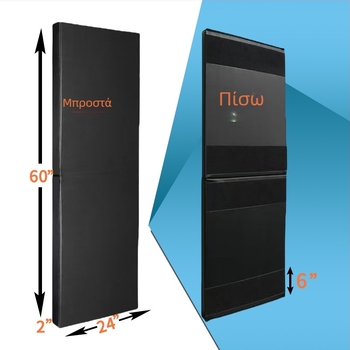 Πάτωμα γυμναστικής τοίχου – Αναδιπλούμενο, παχύ για ασκήσεις κοιλιακής σύσφιξης, προστασία τοίχου, Pearl Cotton