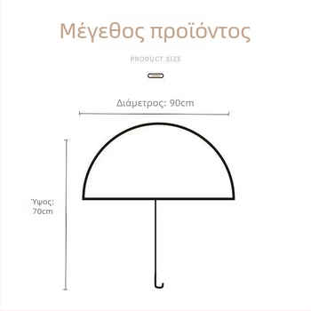 Ομπρέλα γάμου για τη νύφη, 14 λάμες από ίνες γυαλιού, κοντάρι από κράμα αλουμινίου, μεσαία ράβδος από βινύλιο, ημι-αυτόματο άνοιγμα, UV προστασία UPF 30+