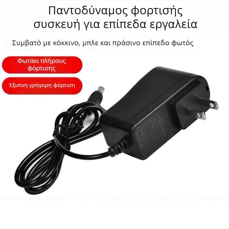 Φορτιστής λέιζερ υπέρυθρου επιπέδου, με κυκλική κεφαλή, είσοδος 100-240V AC, έξοδος 4.2V 2A, κατάλληλο για μπαταρίες